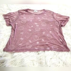 Homegirl Society purple sheer shirt 2X